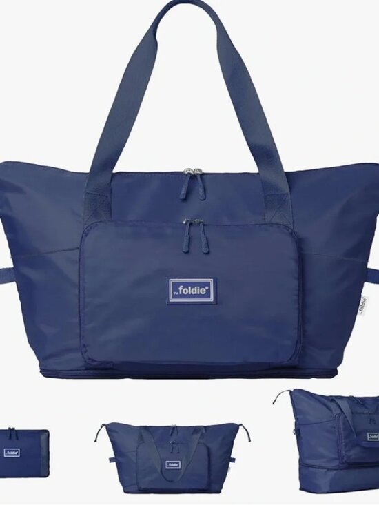 Foldie Handbags - The Foldie Travel Bag Navy Blue Unisex